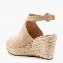 Mata Open Toe Espadrille Wedge Sandals