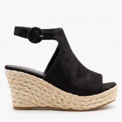 Mata Open Toe Espadrille Wedge Sandals