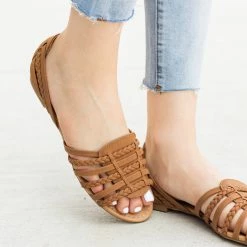 City Classified Shoes Open-Toe Huarache Style Sandal Flats FINAL SALE