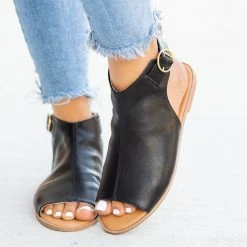 Qupid Shoes Newest Arrivals Open-Toe Mule Sandals