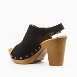 Nature Breeze Open-Toe Faux Wooden Clog Heels Newest Arrivals 11 Nature Breeze Open-Toe Faux Wooden Clog Heels Newest Arrivals