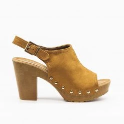 Nature Breeze Open-Toe Faux Wooden Clog Heels Newest Arrivals 8 Nature Breeze Open-Toe Faux Wooden Clog Heels Newest Arrivals