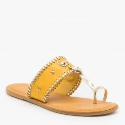 Bamboo Shoes Newest Arrivals Ornate Toe Hold Sandals