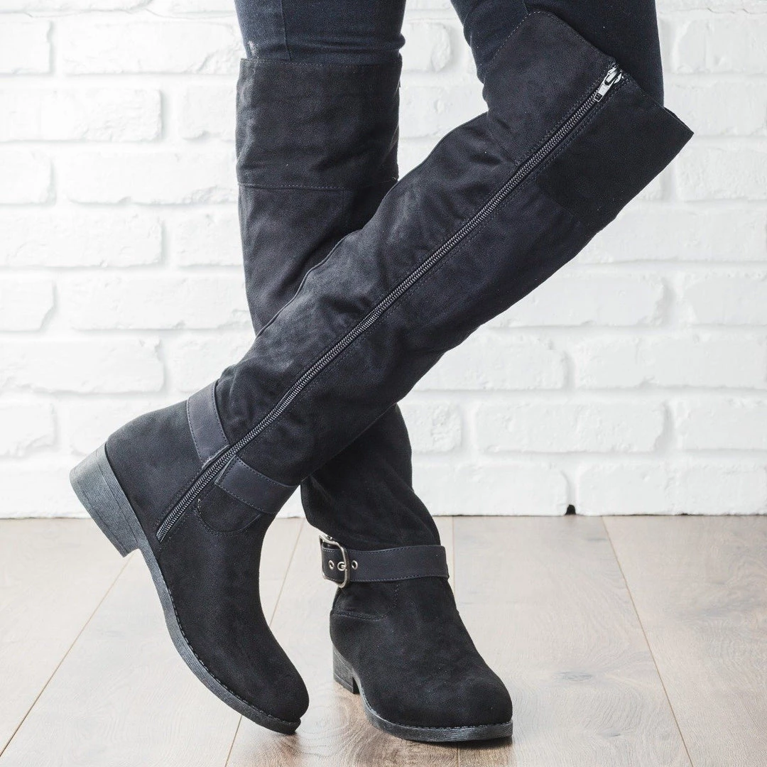Qupid Shoes Newest Arrivals Over The Knee Buckle Boots 7 Qupid Shoes Newest Arrivals Over The Knee Buckle Boots