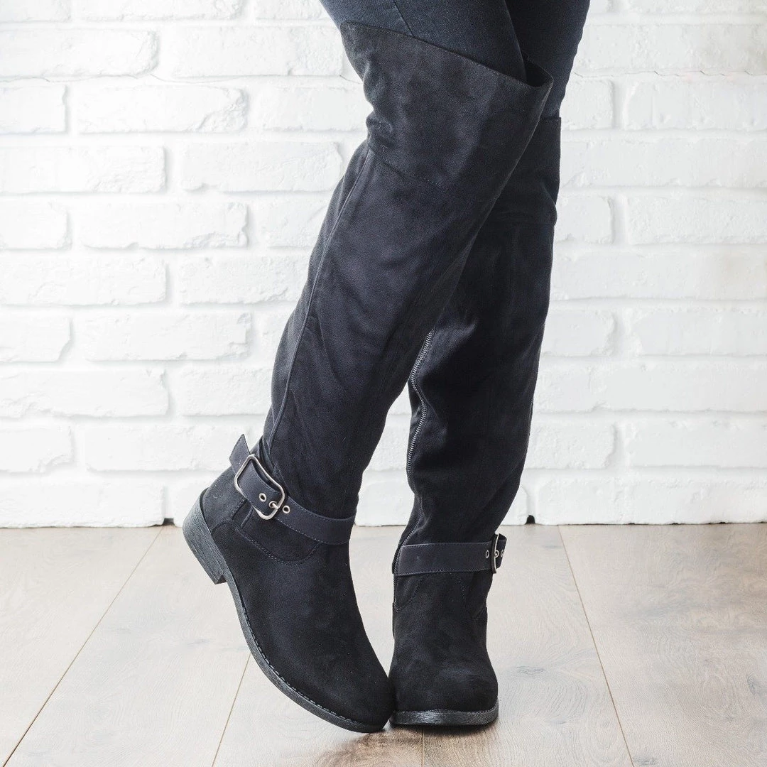 Qupid Shoes Newest Arrivals Over The Knee Buckle Boots 4 Qupid Shoes Newest Arrivals Over The Knee Buckle Boots