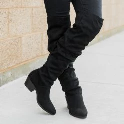 Qupid Shoes Newest Arrivals Over The Knee Slouchy Boots