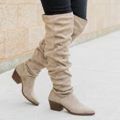 Qupid Shoes Newest Arrivals Over The Knee Slouchy Boots