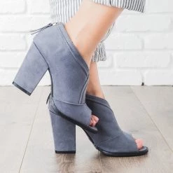 Qupid Shoes Newest Arrivals Overlap Peep Toe Heel Booties 15 Qupid Shoes Newest Arrivals Overlap Peep Toe Heel Booties