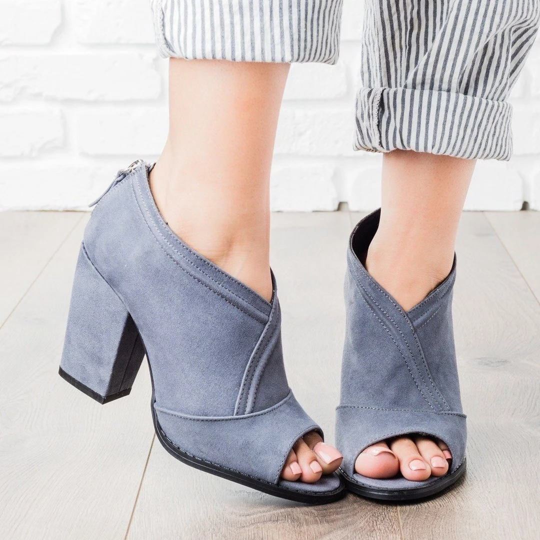 Qupid Shoes Newest Arrivals Overlap Peep Toe Heel Booties 1 Qupid Shoes Newest Arrivals Overlap Peep Toe Heel Booties