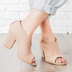 Qupid Shoes Newest Arrivals Overlap Peep Toe Heel Booties 16 Qupid Shoes Newest Arrivals Overlap Peep Toe Heel Booties