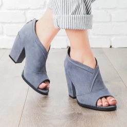 Qupid Shoes Newest Arrivals Overlap Peep Toe Heel Booties 12 Qupid Shoes Newest Arrivals Overlap Peep Toe Heel Booties