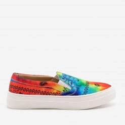 Mata Rainbow Tie-Dye Bandana Sneakers