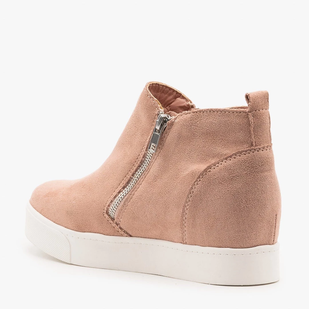 Soda Shoes Pastel Zippered Wedge Fashion Sneakers Newest Arrivals 5 Soda Shoes Pastel Zippered Wedge Fashion Sneakers Newest Arrivals