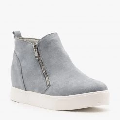 Soda Shoes Pastel Zippered Wedge Fashion Sneakers Newest Arrivals 17 Soda Shoes Pastel Zippered Wedge Fashion Sneakers Newest Arrivals