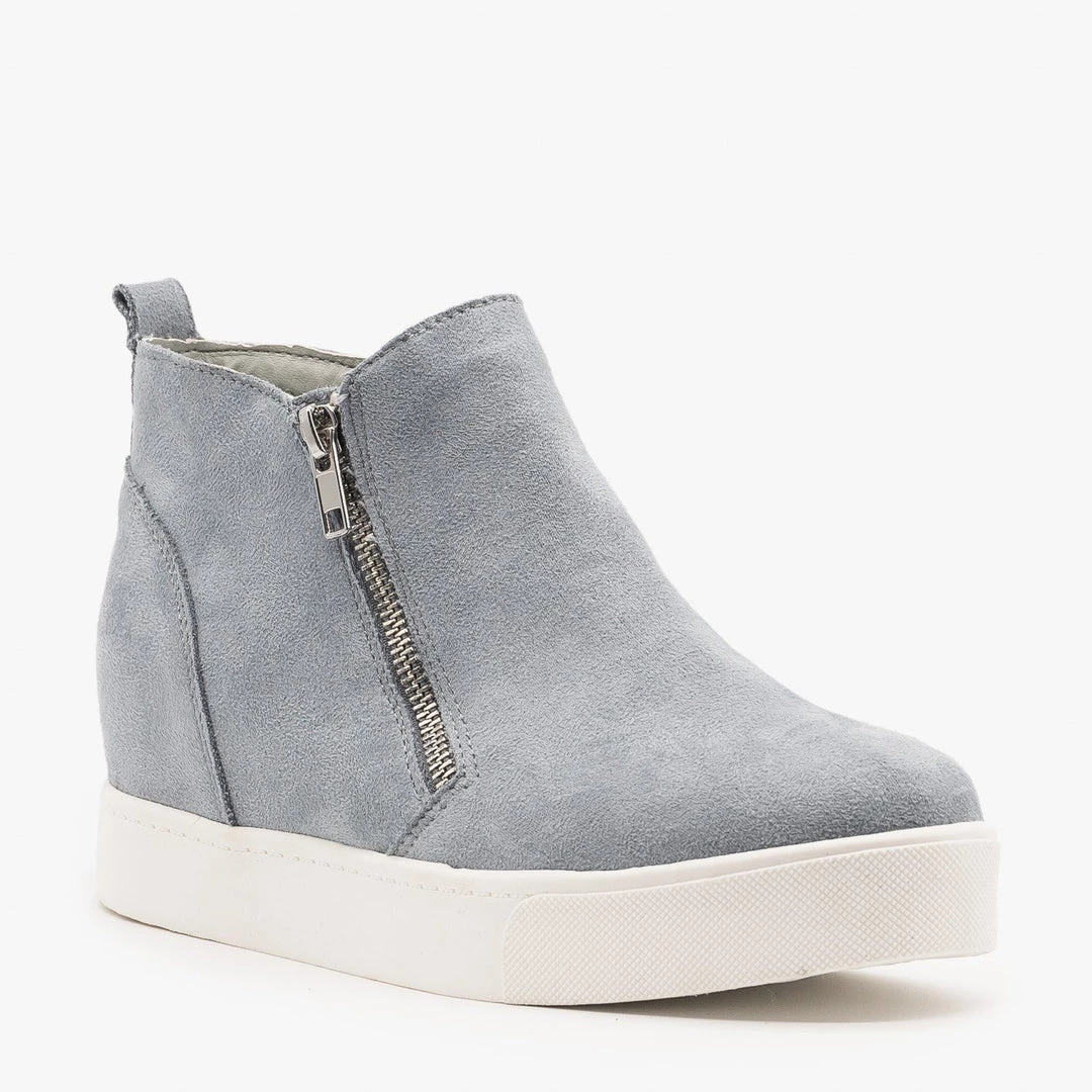 Soda Shoes Pastel Zippered Wedge Fashion Sneakers Newest Arrivals 9 Soda Shoes Pastel Zippered Wedge Fashion Sneakers Newest Arrivals