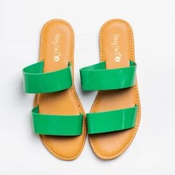 Sunny Feet Patent Summer Slides