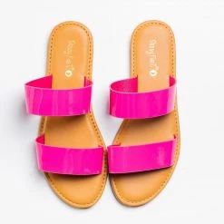 Sunny Feet Patent Summer Slides