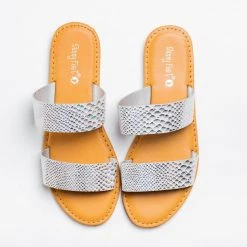 Sunny Feet Patent Summer Slides