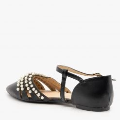 Refresh Pearl Studded Strappy D'Orsay Flats 11 Refresh Pearl Studded Strappy D'Orsay Flats