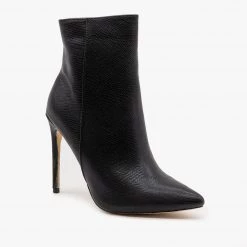 Mata Newest Arrivals Pearly Snake Stiletto Booties