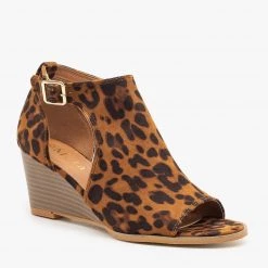 Mata Newest Arrivals Peep-Toe Cutout Bootie Wedges 12 Mata Newest Arrivals Peep-Toe Cutout Bootie Wedges