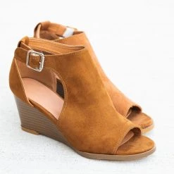 Mata Newest Arrivals Peep-Toe Cutout Bootie Wedges 19 Mata Newest Arrivals Peep-Toe Cutout Bootie Wedges