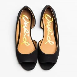 Qupid Shoes Newest Arrivals Peep Toe D'orsay Flats