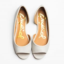 Qupid Shoes Newest Arrivals Peep Toe D'orsay Flats