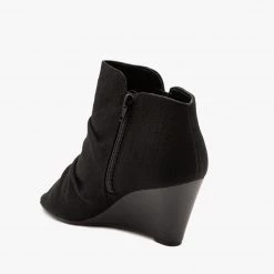 Soda Shoes Peep Toe Wedge Booties Newest Arrivals 3 Soda Shoes Peep Toe Wedge Booties Newest Arrivals