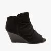 Soda Shoes Peep Toe Wedge Booties Newest Arrivals