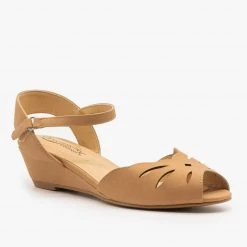 City Classified Shoes Peep Toe Wedge Sandals Newest Arrivals