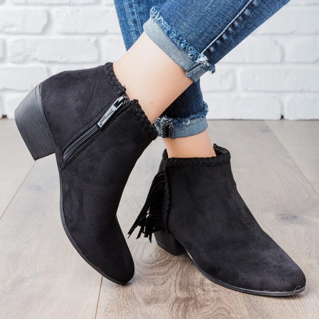 Nature Breeze Perfect Fringe Bootie Newest Arrivals 4 Nature Breeze Perfect Fringe Bootie Newest Arrivals