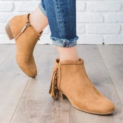 Nature Breeze Perfect Fringe Bootie Newest Arrivals