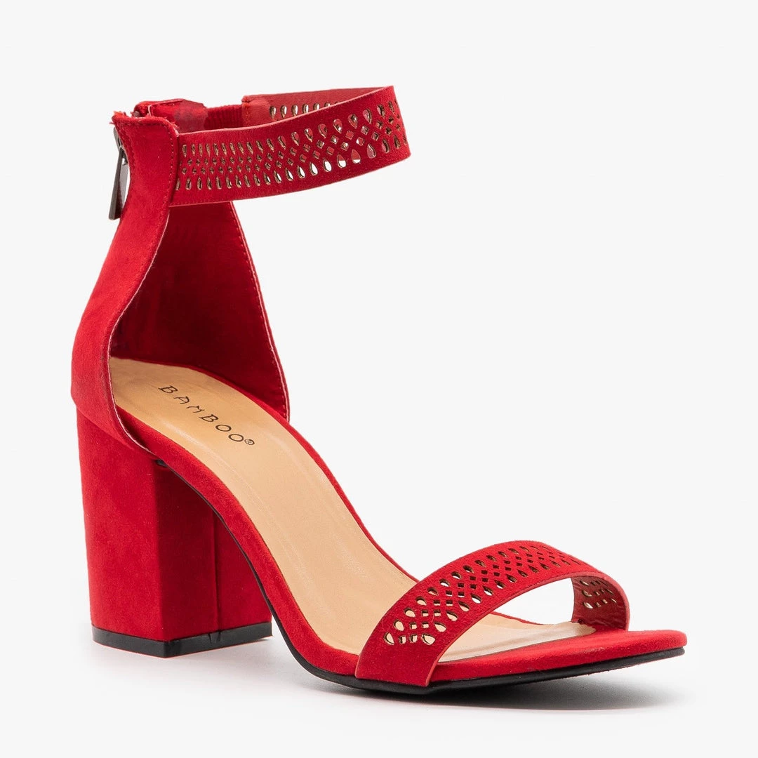 Bamboo Shoes Perfect Laser Cut Cuff Heels 5 Bamboo Shoes Perfect Laser Cut Cuff Heels