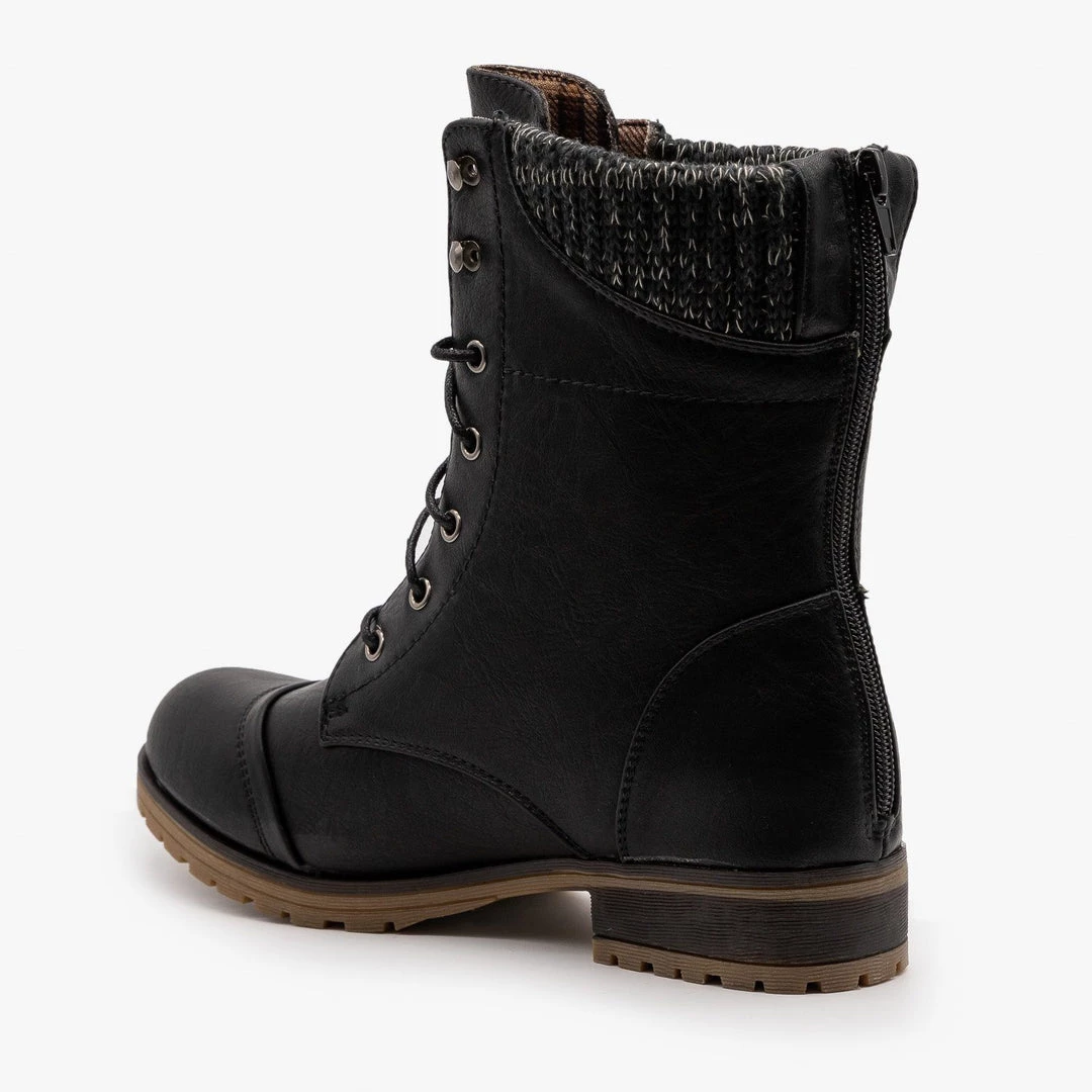 Refresh Perfect Sweater Combat Boots FINAL SALE 6 Refresh Perfect Sweater Combat Boots FINAL SALE