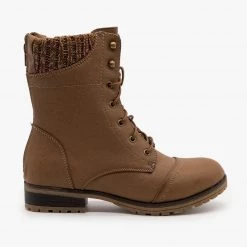 Refresh Perfect Sweater Combat Boots FINAL SALE