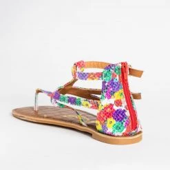 Qupid Shoes Perfect Thong-Toed Gladiator Sandals