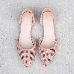 Forever Perforated Pointed-Toe Flats Newest Arrivals