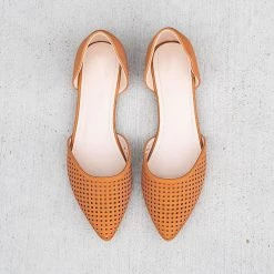 Forever Perforated Pointed-Toe Flats Newest Arrivals