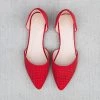 Forever Perforated Pointed-Toe Flats Newest Arrivals