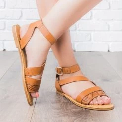 Bamboo Shoes Perforated Strap Sandals Newest Arrivals