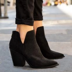 Bamboo Newest Arrivals Pia Perforated Booties