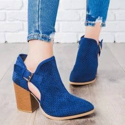 Unbranded/Generic Pinhole Buckle Booties Newest Arrivals