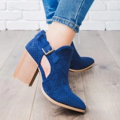Unbranded/Generic Pinhole Buckle Booties Newest Arrivals