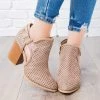 Unbranded/Generic Pinhole Buckle Booties Newest Arrivals