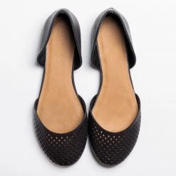 Bamboo Shoes Pinhole D'Orsay Flats