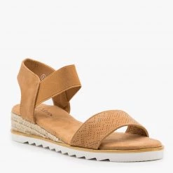 Bella Marie Pinhole Espadrille Wedge Sandals