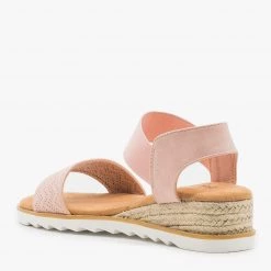 Bella Marie Pinhole Espadrille Wedge Sandals