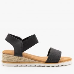 Bella Marie Pinhole Espadrille Wedge Sandals