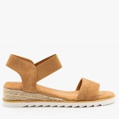 Bella Marie Pinhole Espadrille Wedge Sandals
